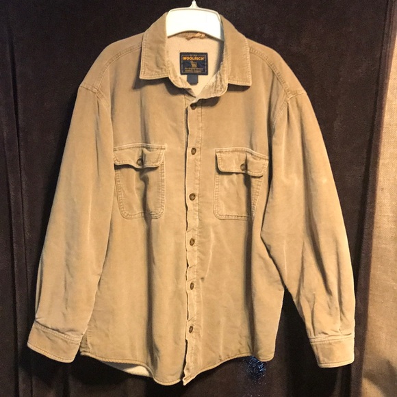 Woolrich Fleece Lined Corduroy Shirt 